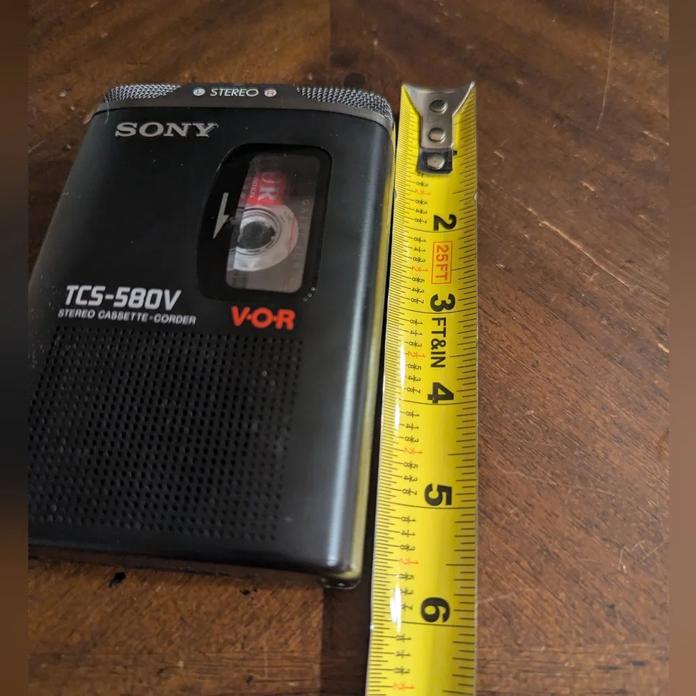 Sony TCS-580V Stereo Cassette Recorder VOR black Tested